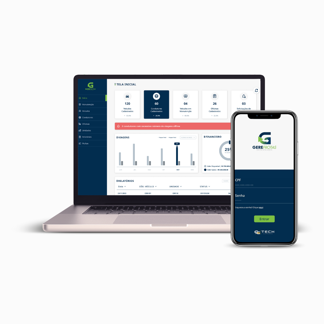 GereFrotas system dashboard